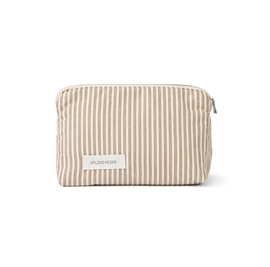 Studie Feder Celia Mini Toiletry Bag - Cotton Brown Beach Stripe